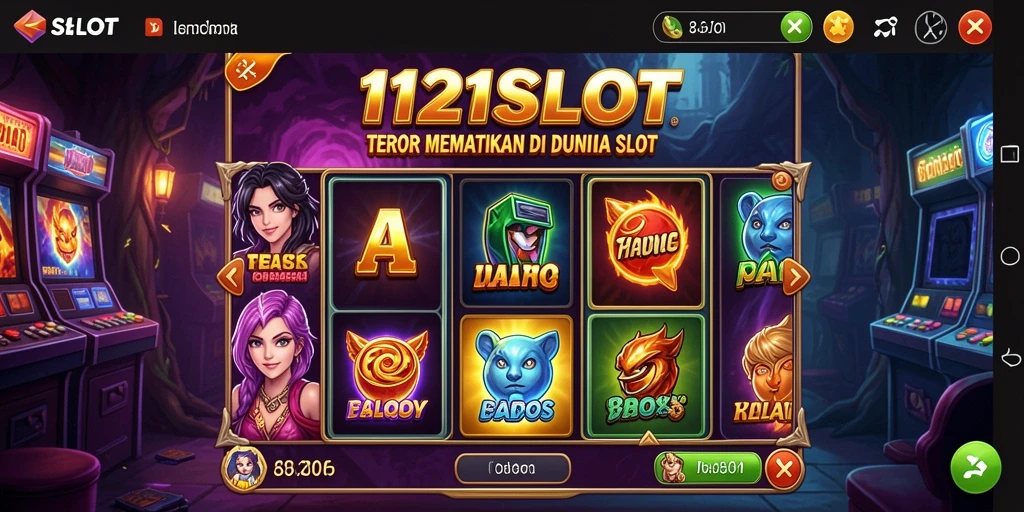 Tampilan gameplay <strong>1121SLOT</strong> yang menakutkan dan mencekam.
