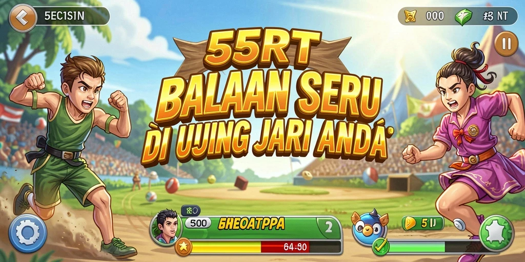 Gameplay Racing seru dengan mobil balap cepat.