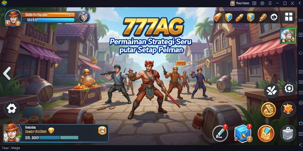 Screenshot utama 777AG menampilkan aksi strategis dan gameplay yang intens.