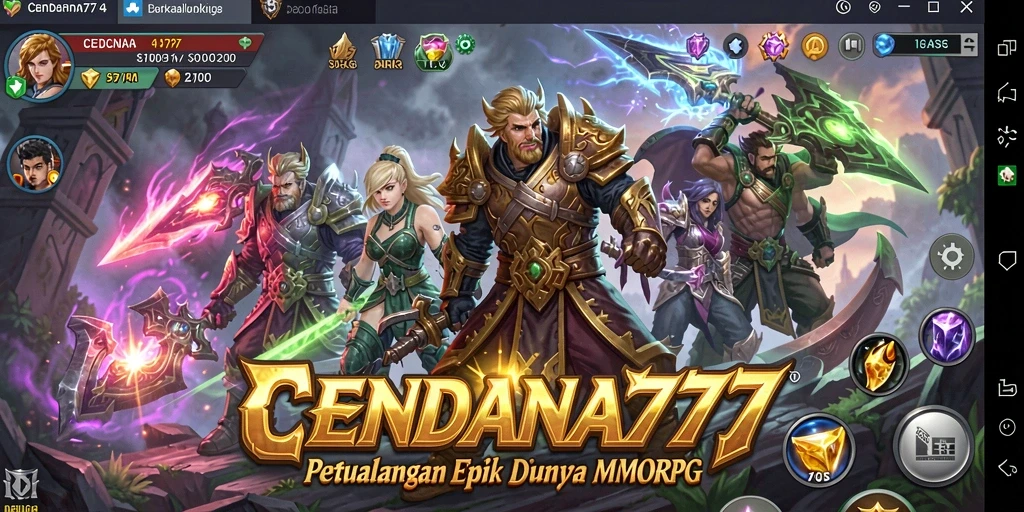 Tampilan gameplay CENDANA777 yang menakjubkan dalam dunia MMORPG.