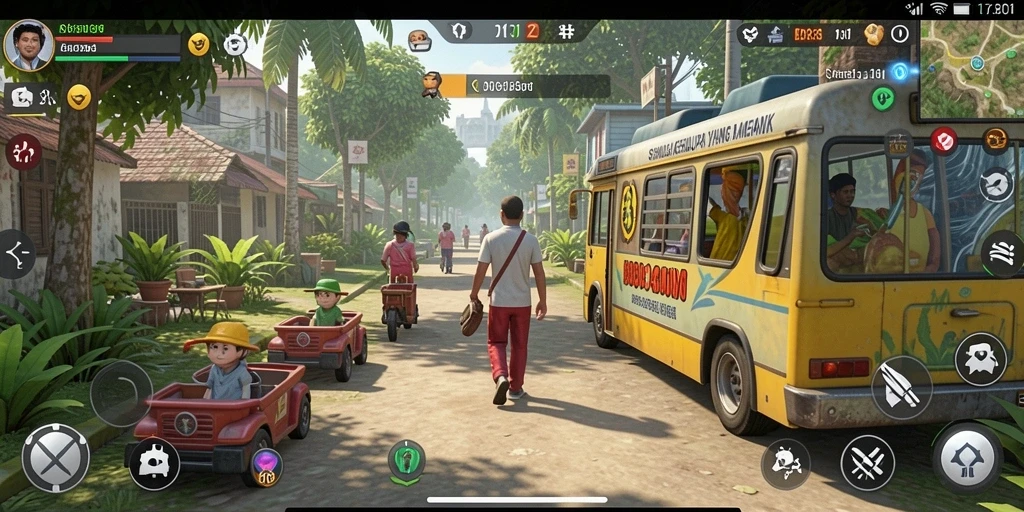 Tampilan gameplay DY01 yang menarik dan interaktif dalam simulasi kehidupan.