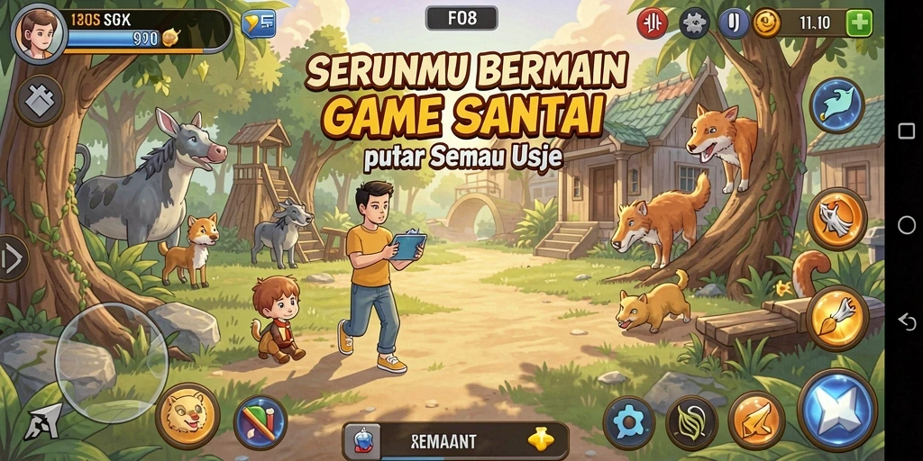 Screenshot gameplay FO8 yang menunjukkan karakter dan level menarik.