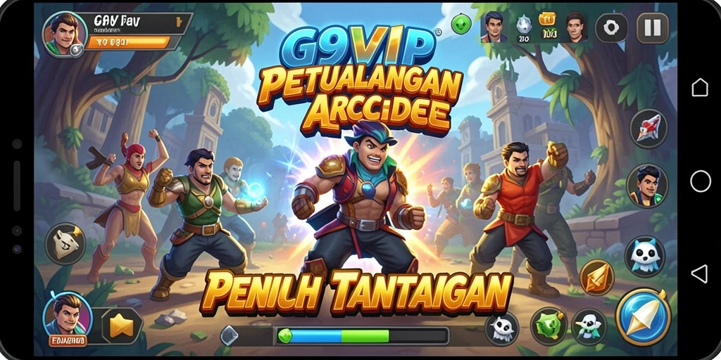 Screenshot G9VIP menampilkan aksi gameplay arcade yang mendebarkan.