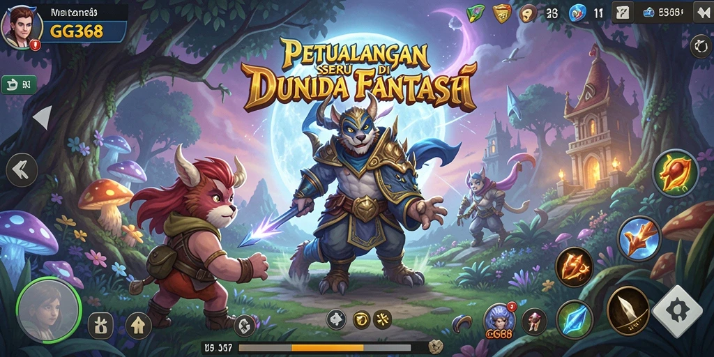 Tampilan gameplay GG368 yang penuh aksi dan petualangan.