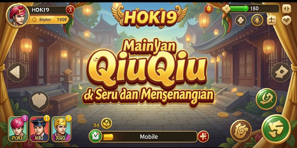 Tampilan gameplay QiuQiu yang seru dalam HOKI9.
