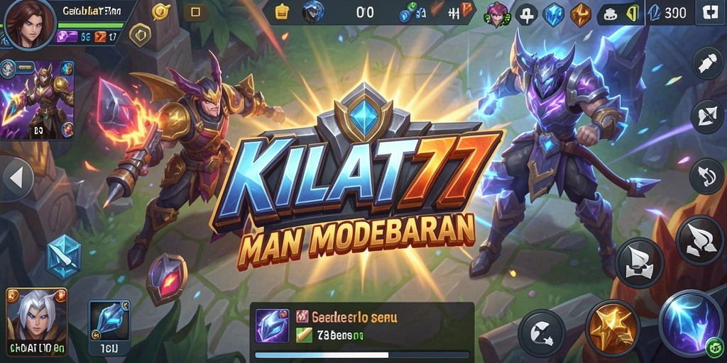 Tampilkan aksi seru dari KILAT77 dalam gameplay MOBA.