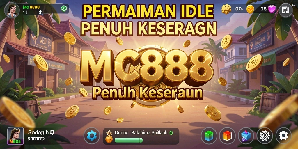 Screenshot gameplay MC888 menampilkan visual game Idle yang menarik.