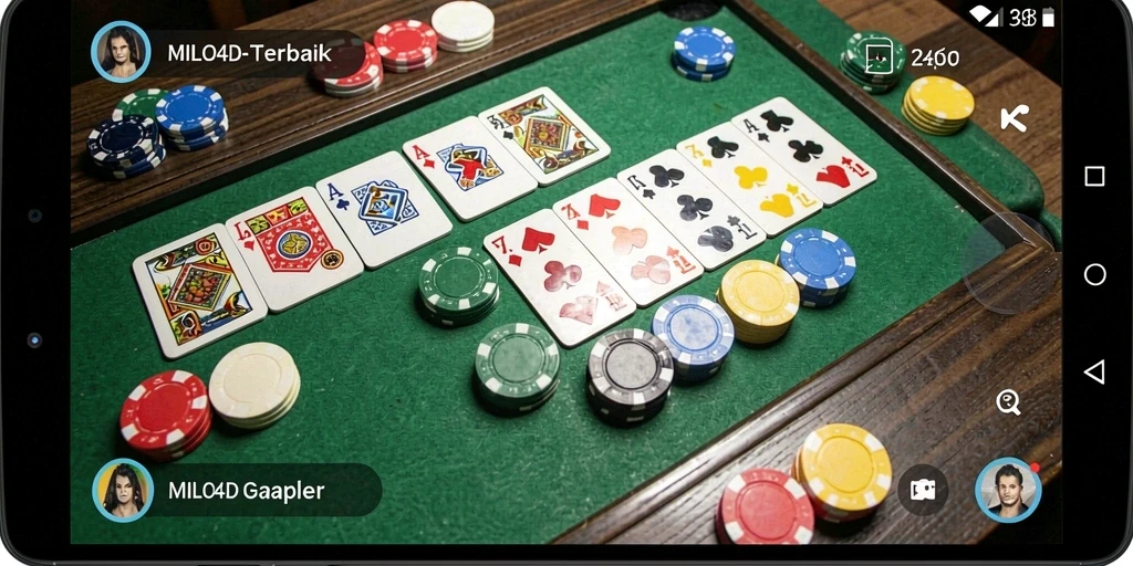 Tampilan gameplay Gaple seru dan mengasyikkan di MILO4D.