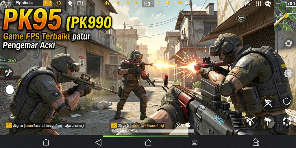 Gameplay seru dari PK95 dengan aksi menembak yang intens.