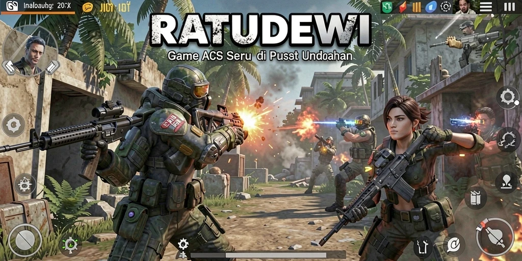 Gameplay seru dengan grafik menawan dalam RATUDEWI.