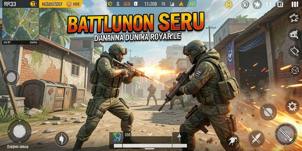 Tampilkan gameplay seru dalam pertarungan Battle Royale di RR33.