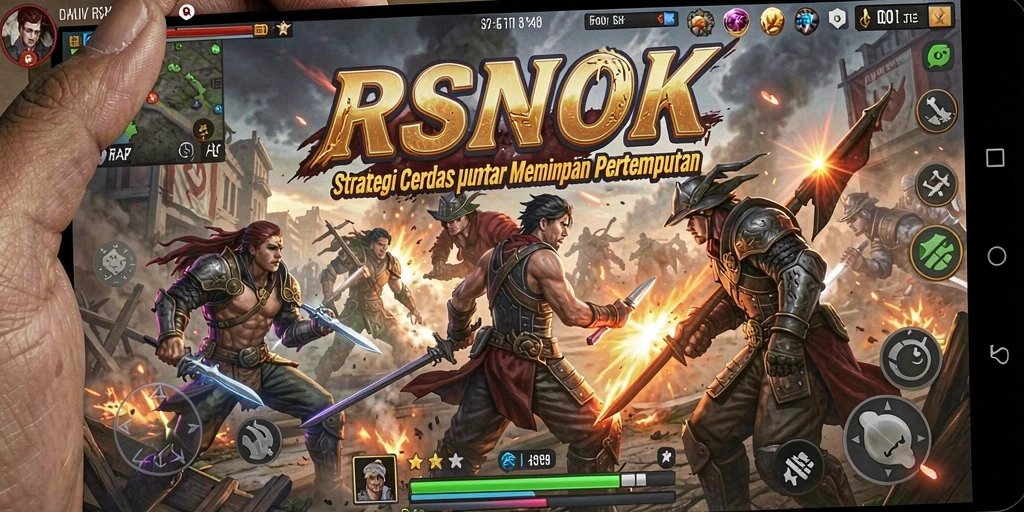 Tampilan gameplay RSNOK yang menarik dan strategis.
