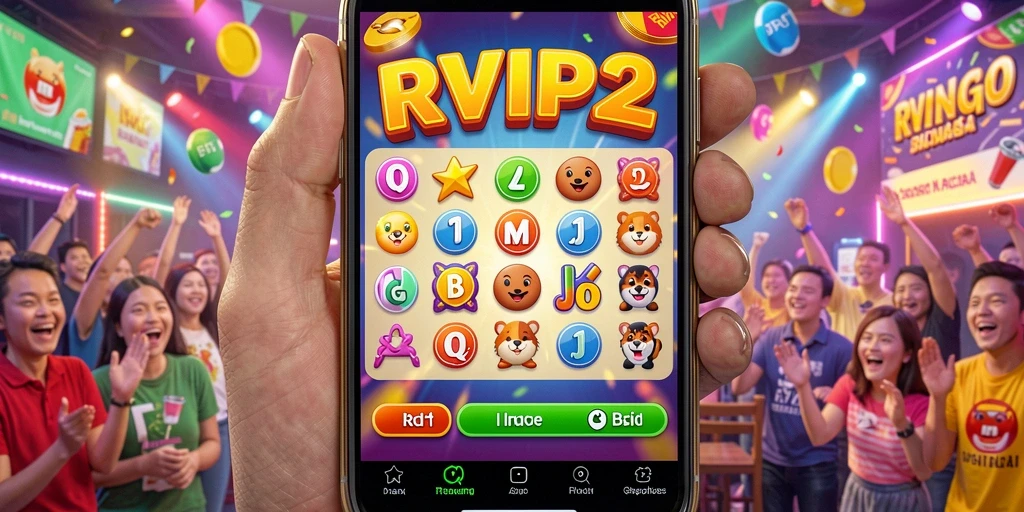 Tampilan seru gameplay Bingo di RVIP2 dengan interaksi pemain.