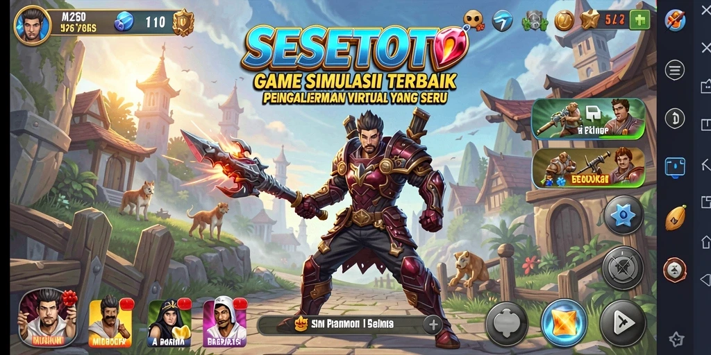 Screenshot SESETOTO menampilkan gameplay yang mendebarkan dan interaksi karakter.