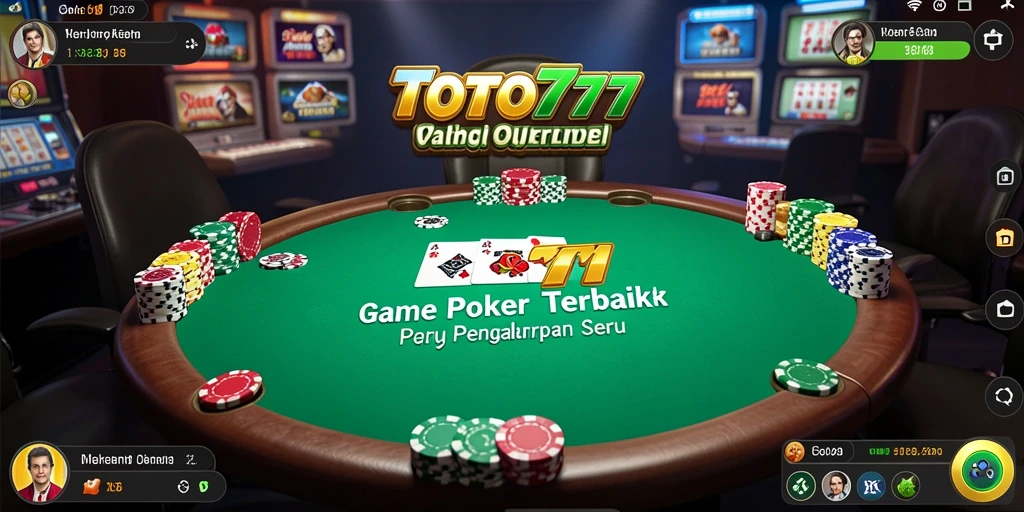 Screenshot gameplay TOTO777 menunjukkan aksi seru permainan Poker.