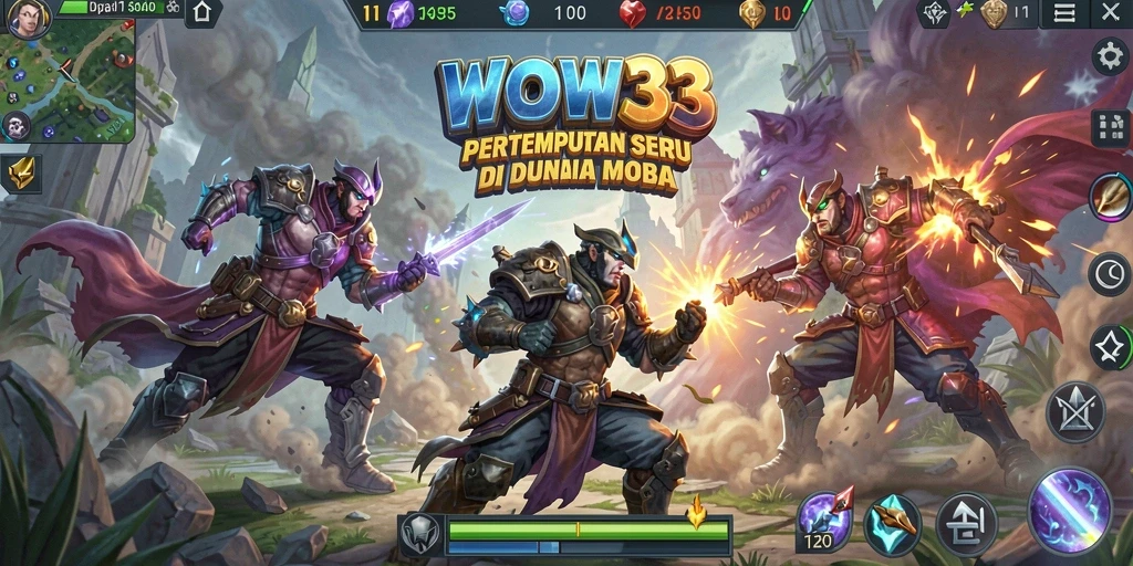 Gameplay seru dan menegangkan di arena WOW33.