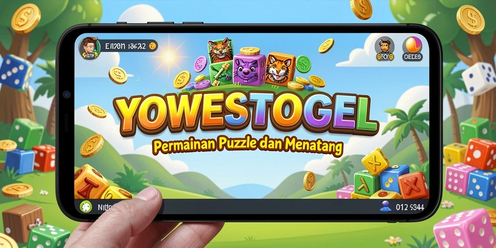 Screenshot gameplay YOWESTOGEL menunjukkan berbagai teka-teki menarik.