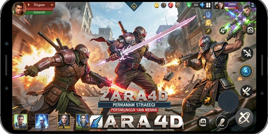 Tangkapan layar menunjukkan aksi intens dalam permainan ZARA4D yang mendebarkan.